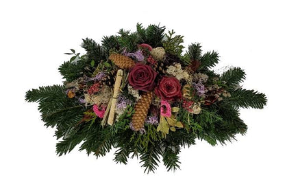 Gesteck Friedhof Winter