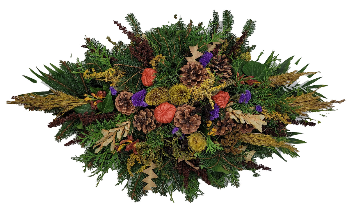Gesteck Friedhof ✦ Totensonntag & Allerheiligen ✦ – Rosenrot Flora Trans
