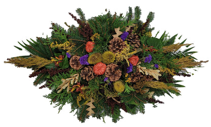 Grabgesteck Spange in gelb orange lila