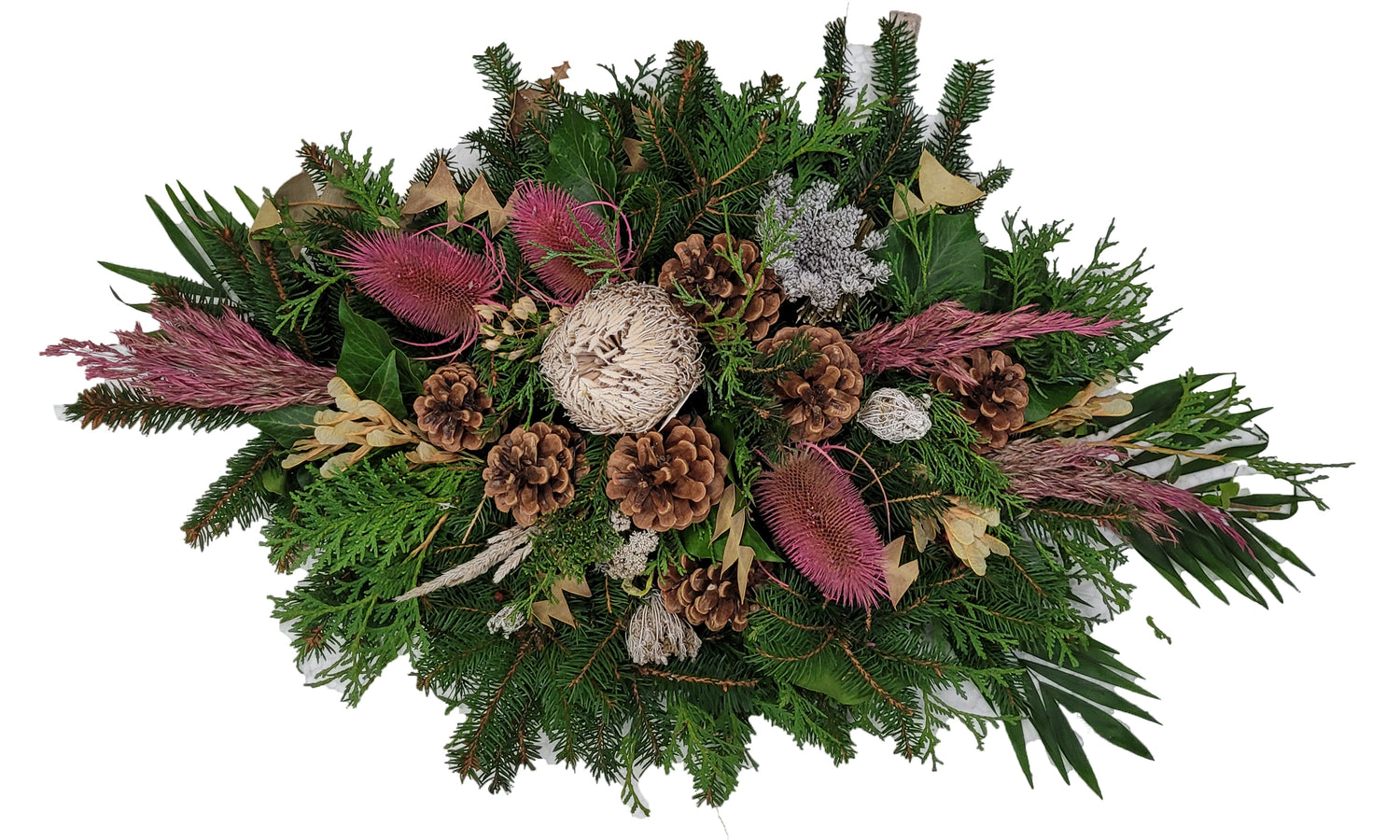Gesteck Friedhof ✦ Totensonntag & Allerheiligen ✦ – Rosenrot Flora Trans
