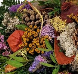 Grabgesteck Winter - bunt mit Tanne