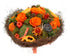 Trockenstrauß orange mit echten gefriergetrockneten Rosen ideal als Geschenk zum Geburtstag, Jubiläum, zur Hauseinweihung