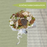 Trockenstrauß zum Geburtstag in weiß